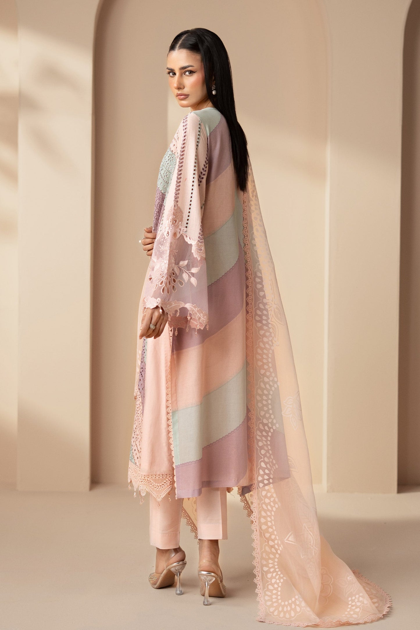 Maria B. Luxury Embroidered 3 Pc