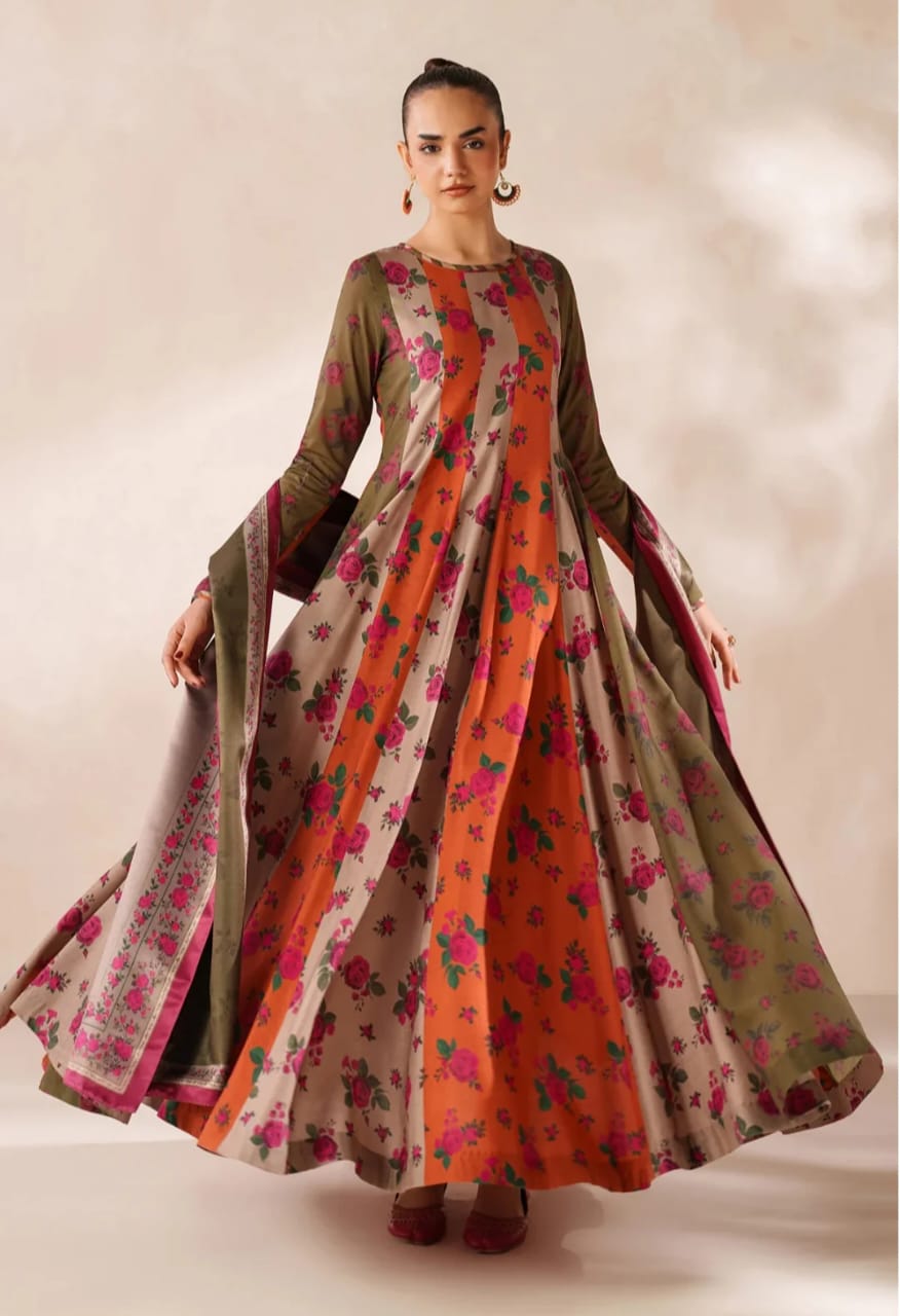 Silayi Pret Printed Frock 2 Pc