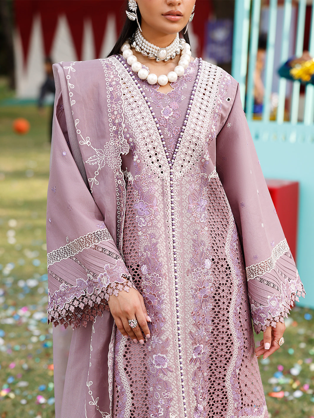 Bin Ilyas 3 Pc Luxury Embroidered Dress