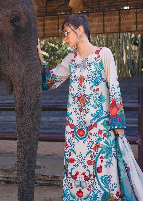 MARIA B. Lawn 3 Piece with Patches