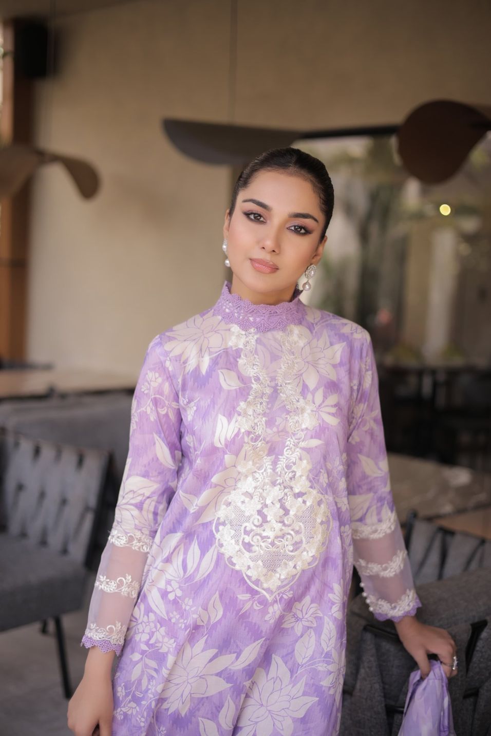 Aneelas Printed Lawn 3 Piece