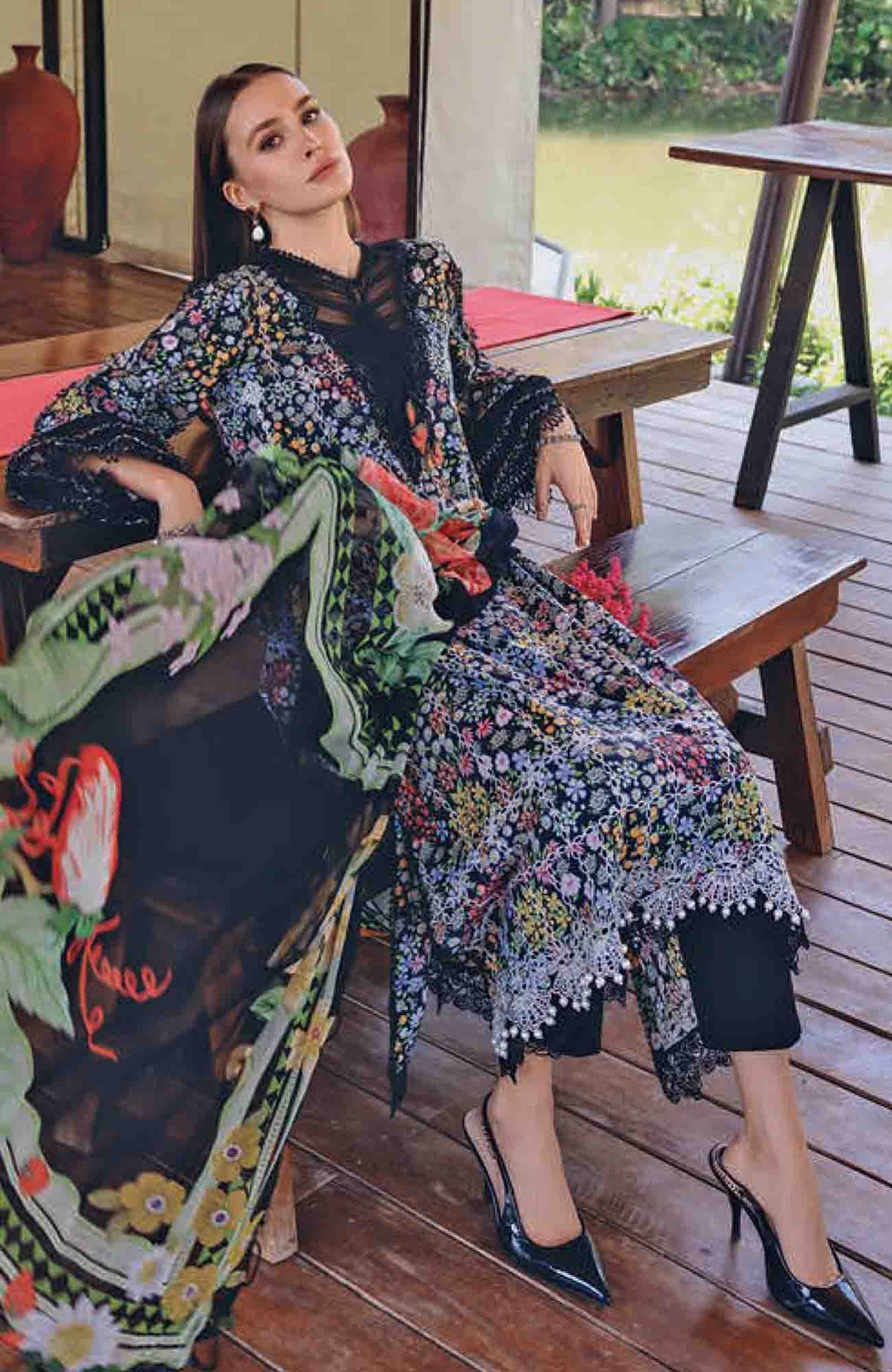 Maria B. Printed Lawn 3 Pc