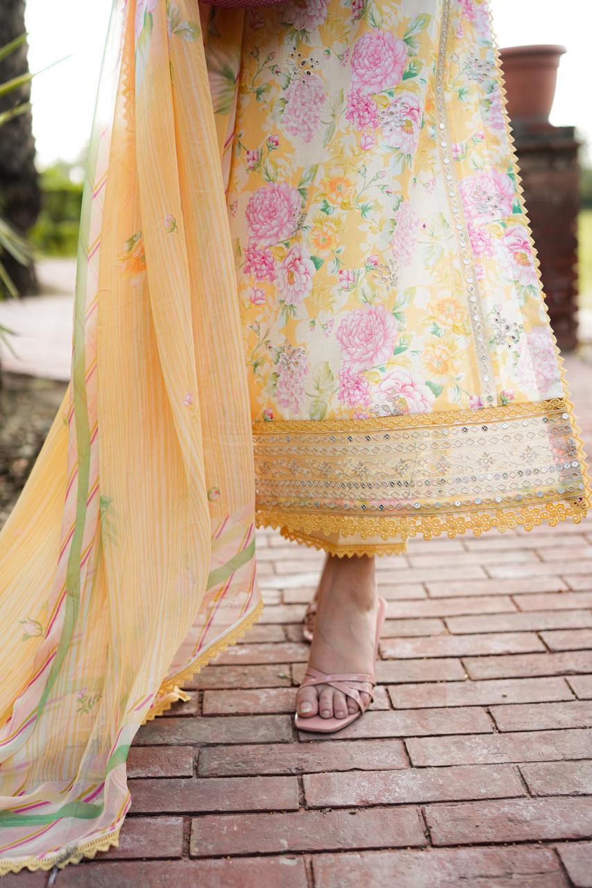 Baroque New Yellow Frock Lawn
