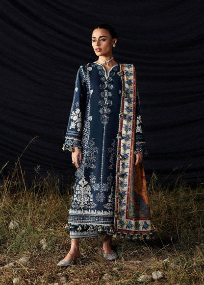 Hussain Rehar Luxury Embroidered 3 Pc