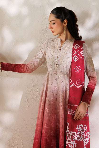 Baroque Silk Embroidered Chunnri Design 3pc Article