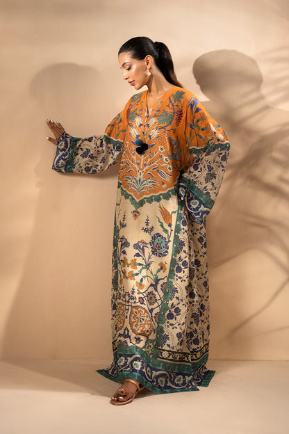 Ethnic Silk Kaftan style 2pc D-90037