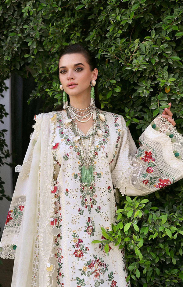 Viscose Embroidered 3pc Article With Khaadi Net Shawl
