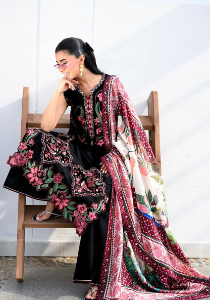 Dhanak Embroidered 3pc Luxury Article
