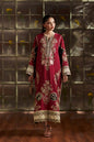 Ethnic Silk Maroon 2pc