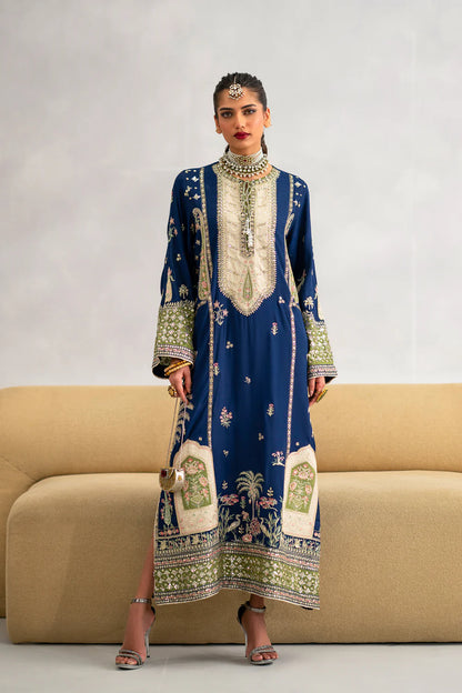 Ethnic silk 2pc luxury aplic design