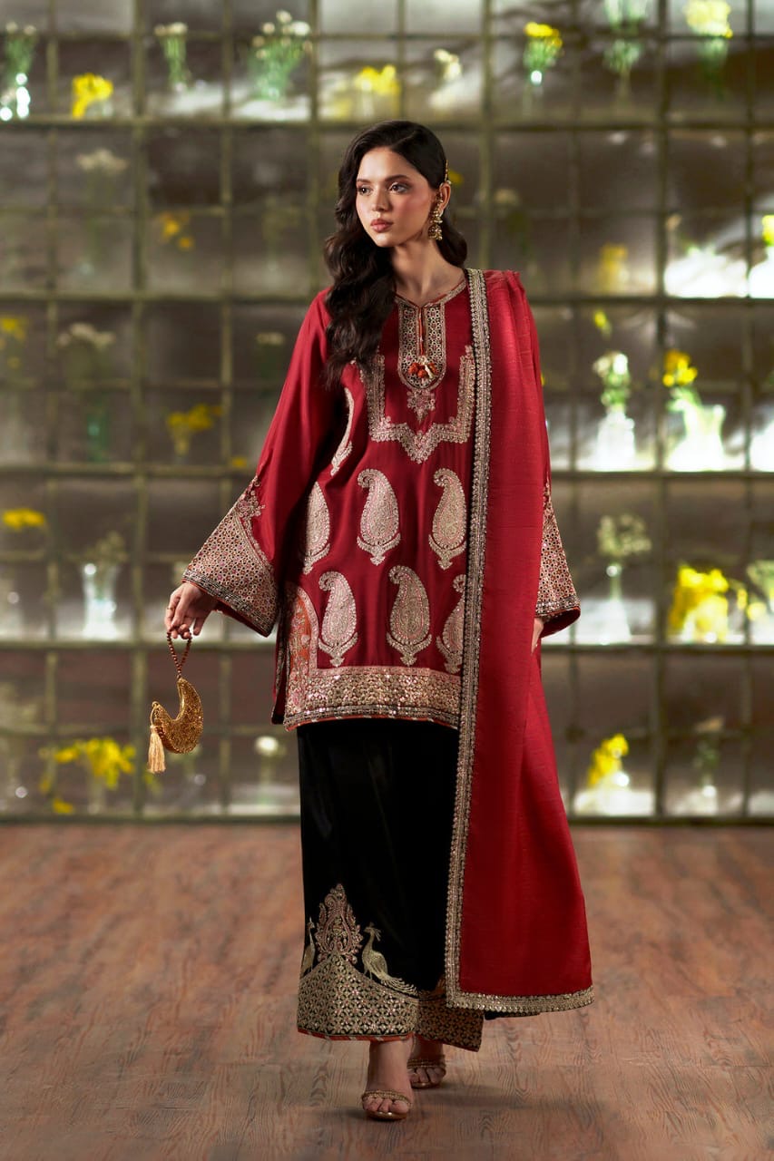 Silk Luxury Embroidered Dress