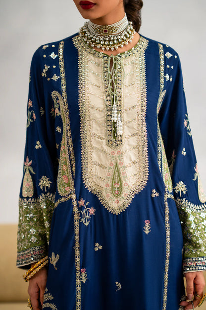 Ethnic silk 2pc luxury aplic design