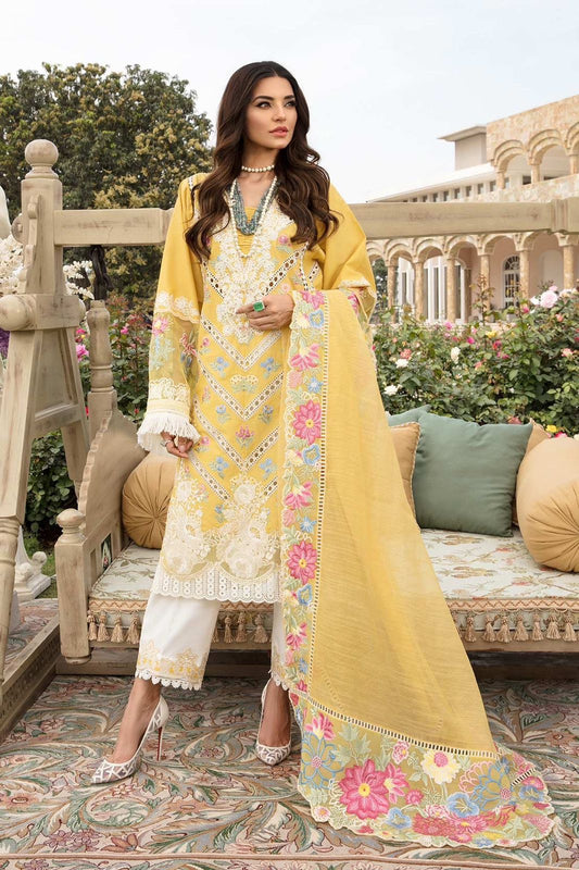 Crimson Luxury Embroidered 3 Pc