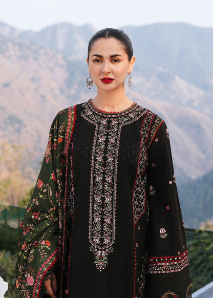 Hussain Rehar black sale 3pc luxury lawn