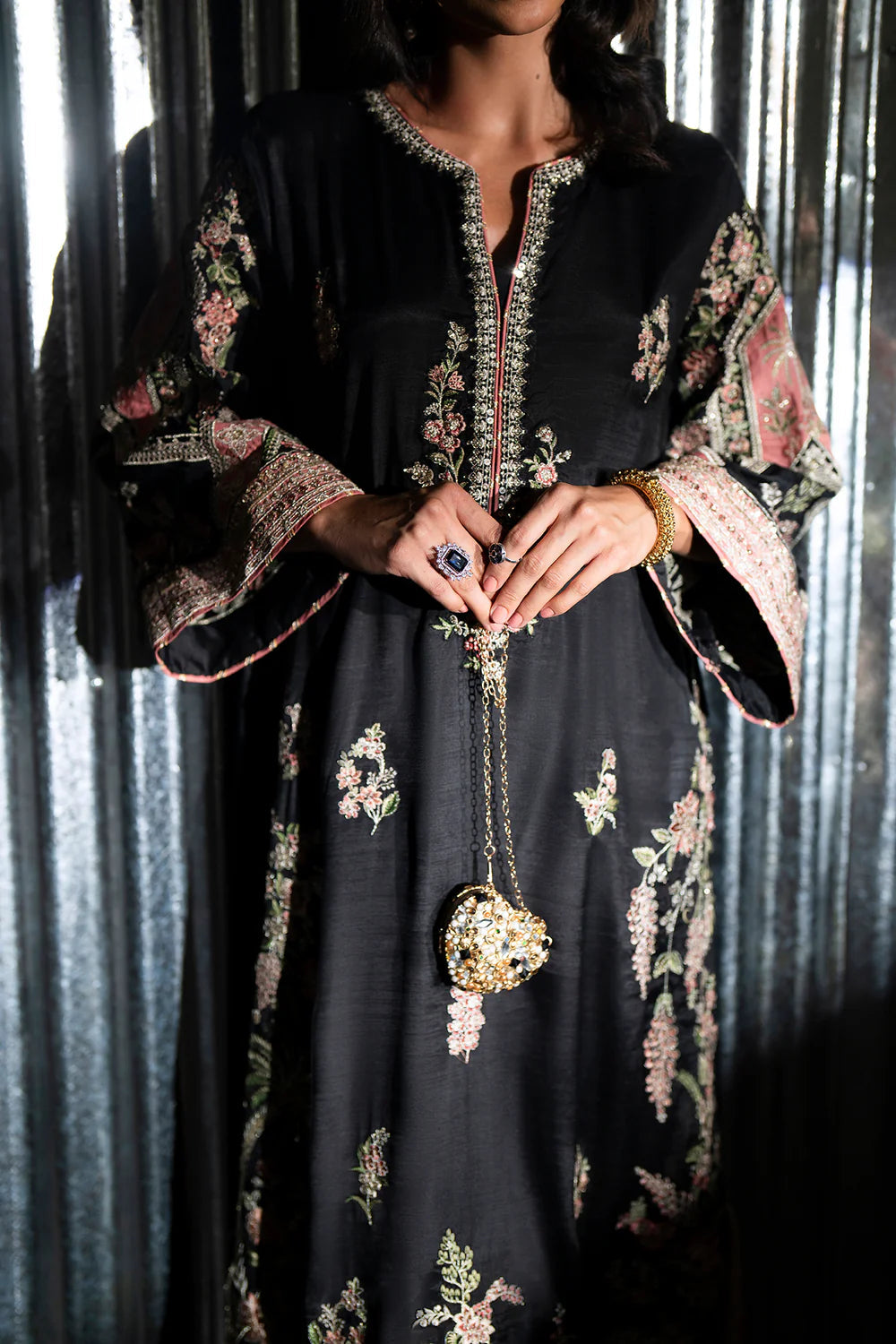 Ethnic Silk 2pc Luxury D-7009