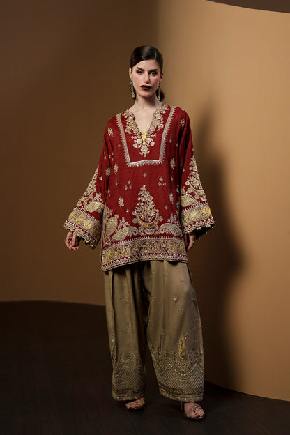 Silk Luxury Embroidered 2pc Article Morsha