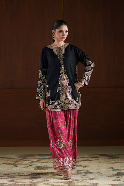 Ethnic Silk Luxury Embroidered Dress D-7024