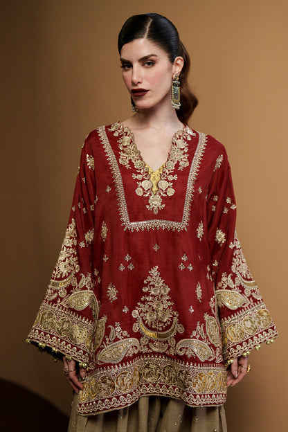 Silk Luxury Embroidered 2pc Article Morsha