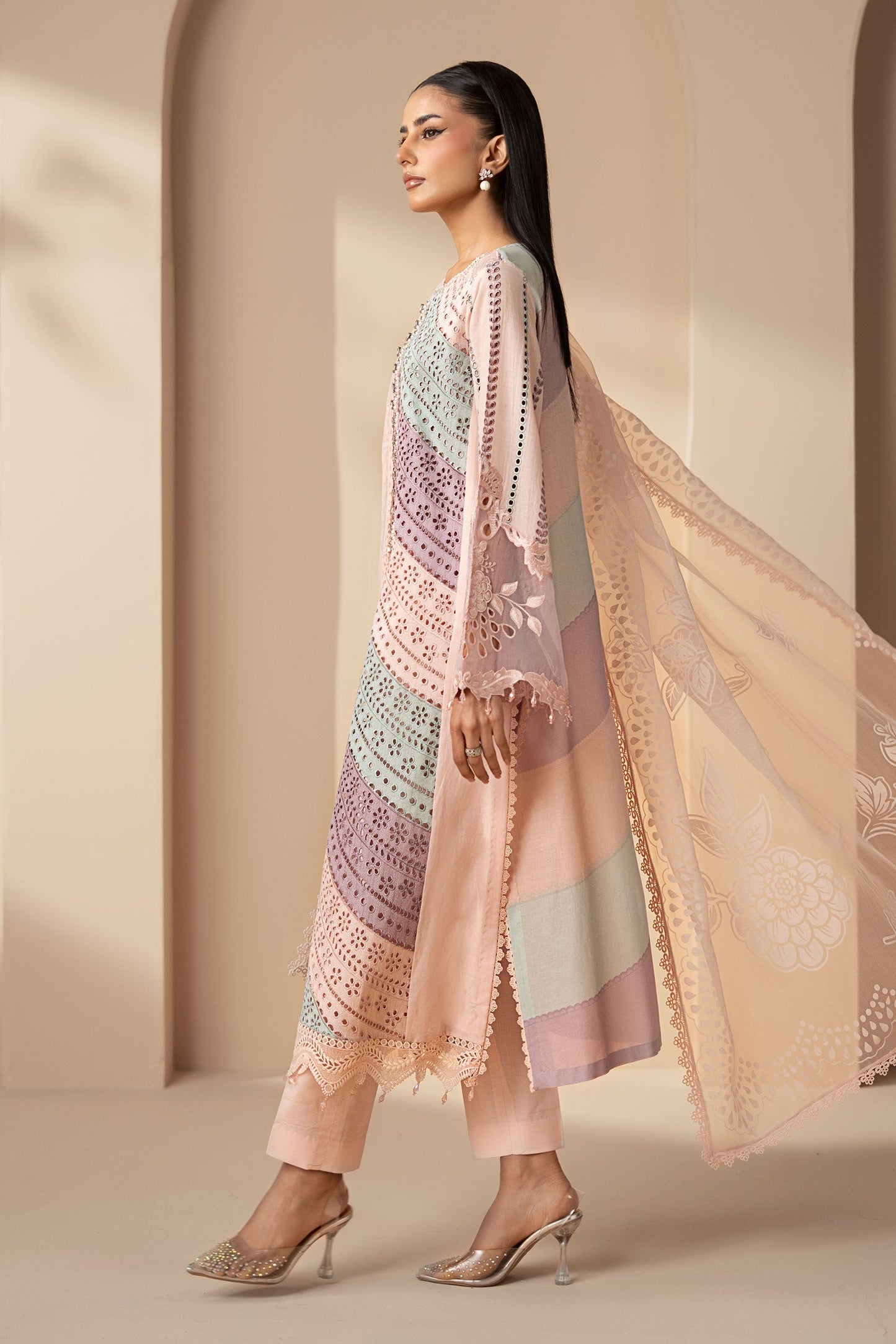 Maria B. Luxury Embroidered 3 Pc
