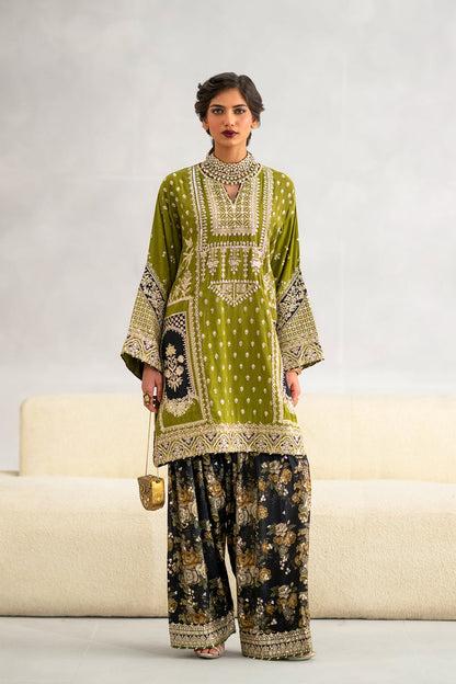 Silk Embroidered 2pc Article