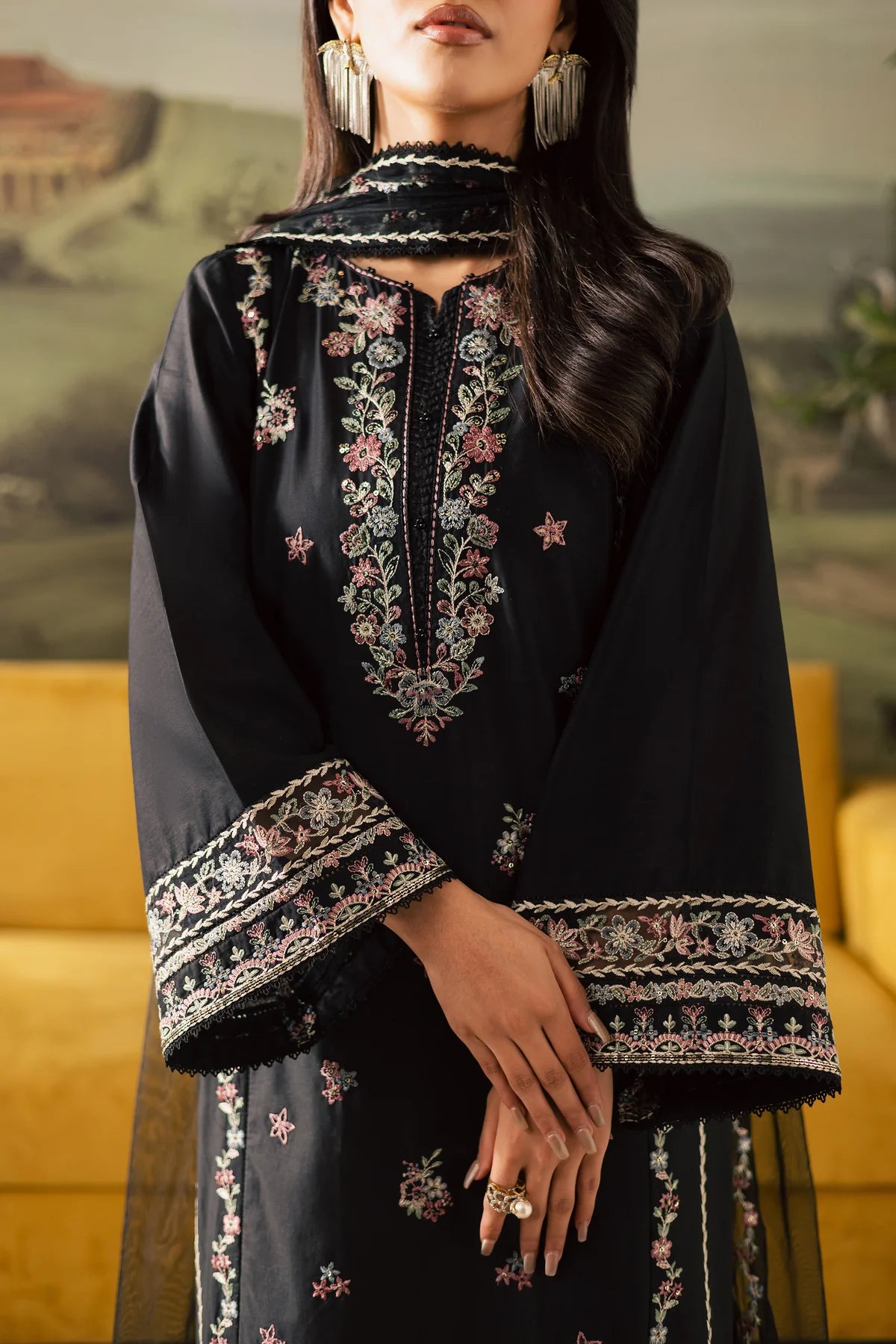Batik Luxury Embroidered 3 Piece