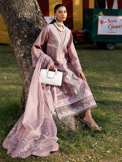 Bin Ilyas 3 Pc Luxury Embroidered Dress
