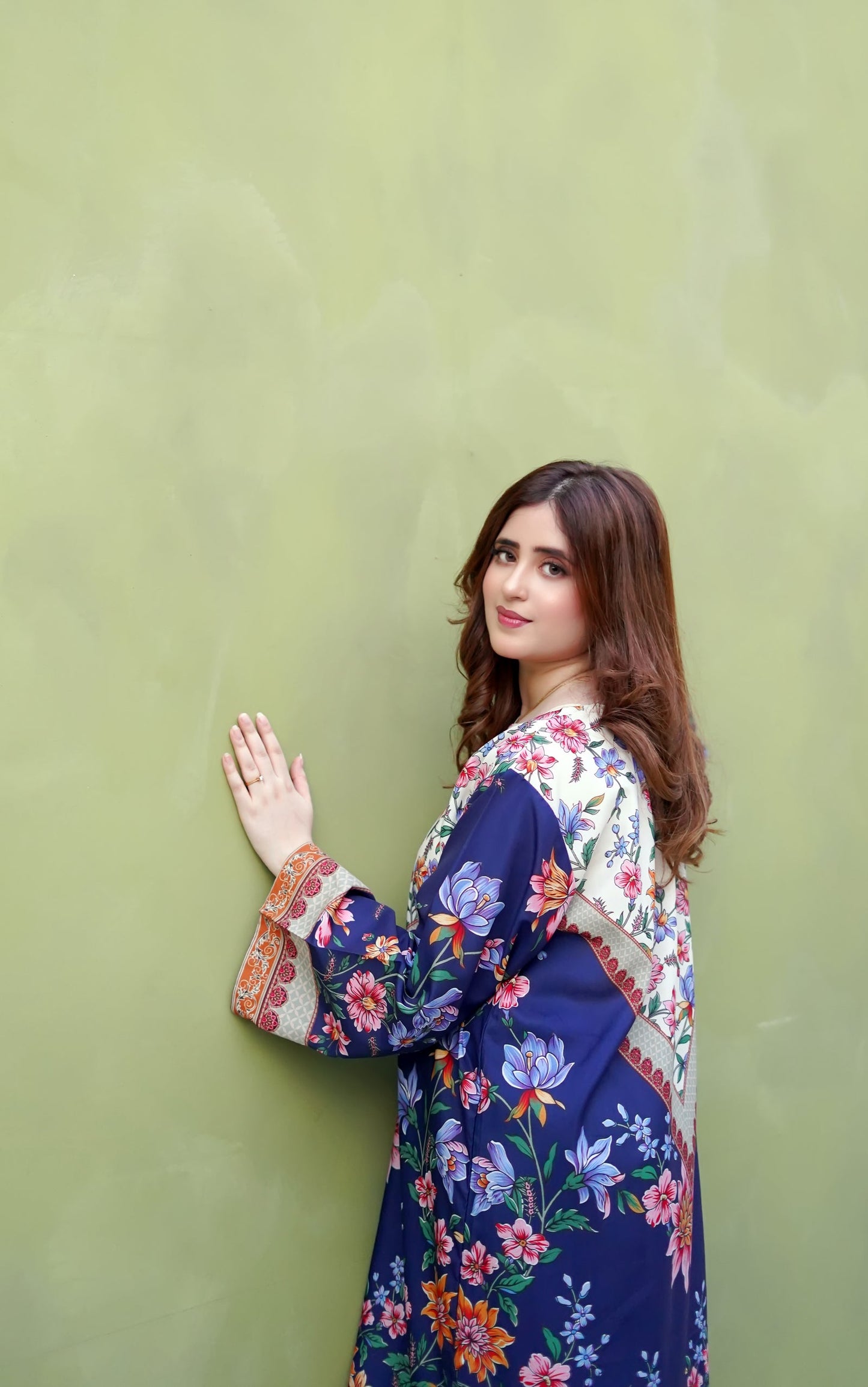 Ethnic Silk 2pc Kaftan Style Dress Luxury