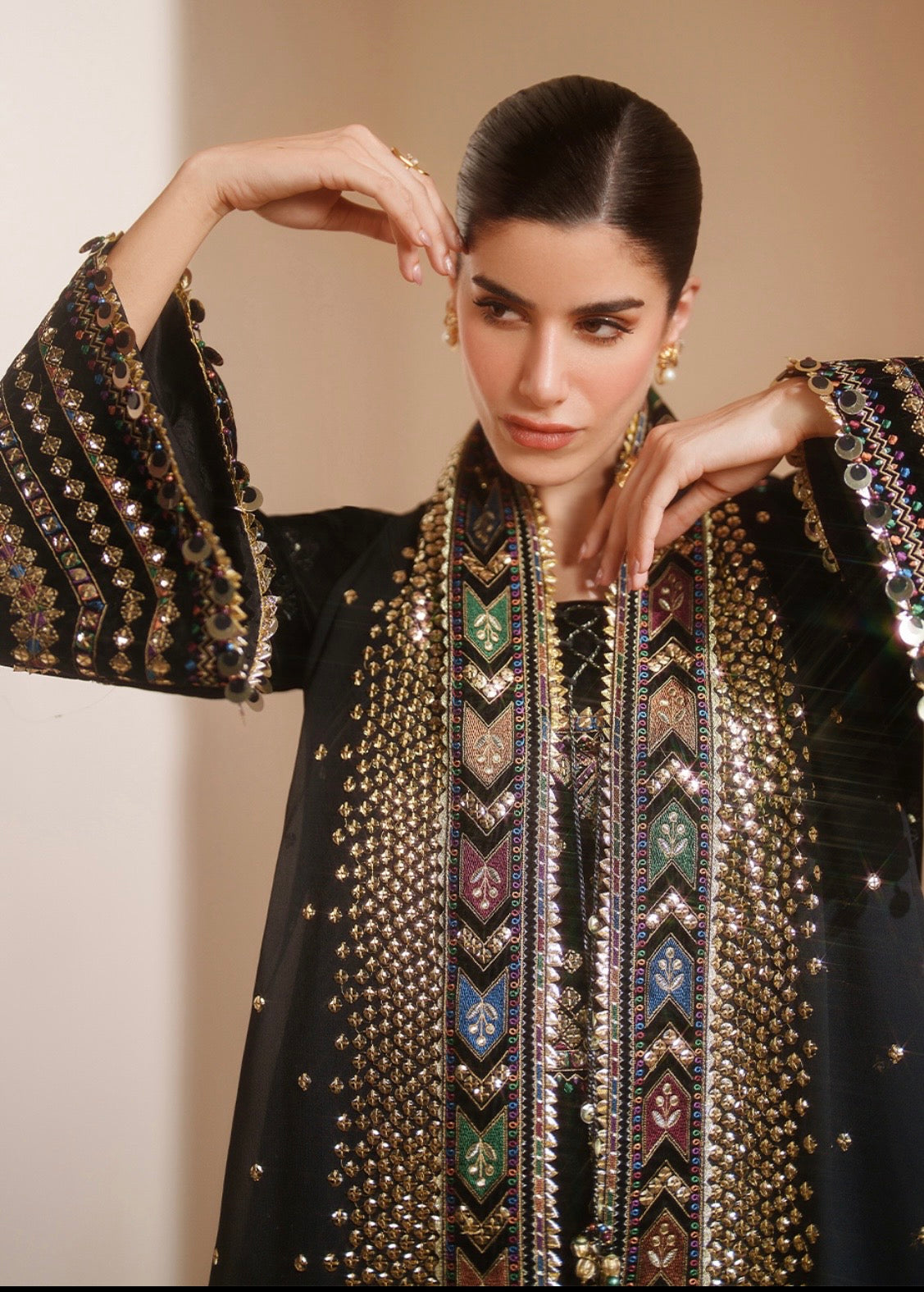 Jazmin Silk Embroidered Luxury 2pc Article 9mm sequence
