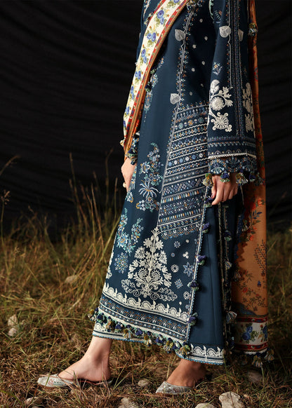 Hussain Rehar Luxury Embroidered 3 Pc