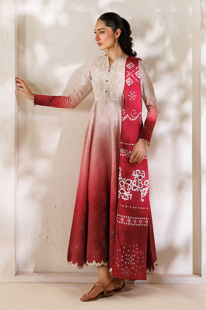 Baroque Silk Embroidered Chunnri Design 3pc Article
