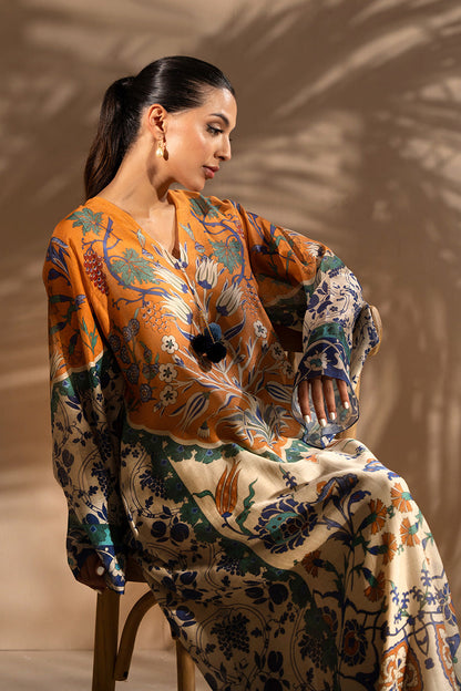 Ethnic Silk Kaftan style 2pc D-90037