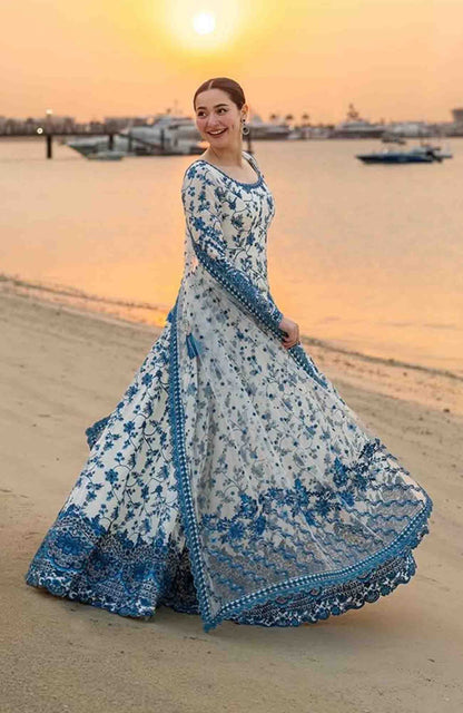 Faiza Saqlain Luxury frock 3pc