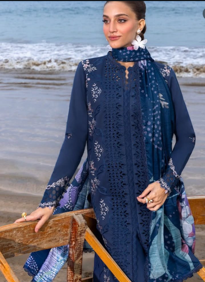Hussain Rehar Luxury Lawn 3pc