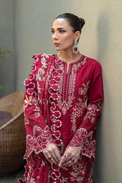 Dhanak Embroidered 3pc Luxury Article Marina AKS