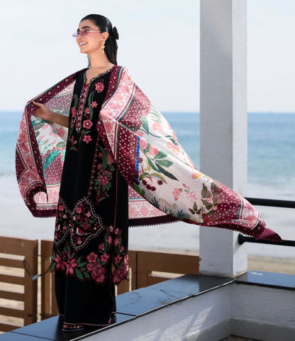 Dhanak Embroidered 3pc Luxury Article