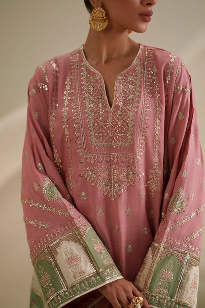 Ethnic Silk 2pc Aplic design