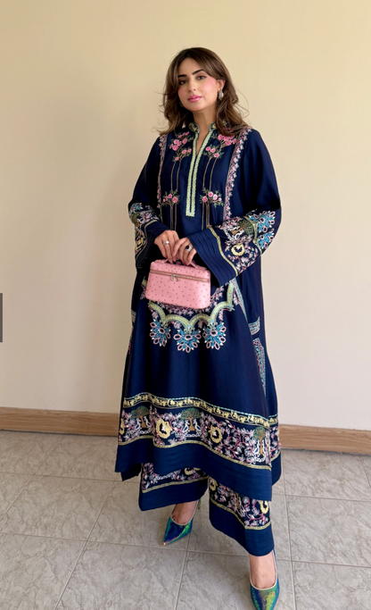Ethnic Silk 2pc Embroidered