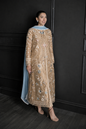 Silk Embroidered Luxury 2pc  Article Gold