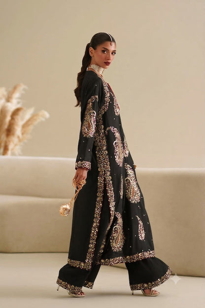 ETHNC SILK 2 PC LUXURY EMBROIDERED