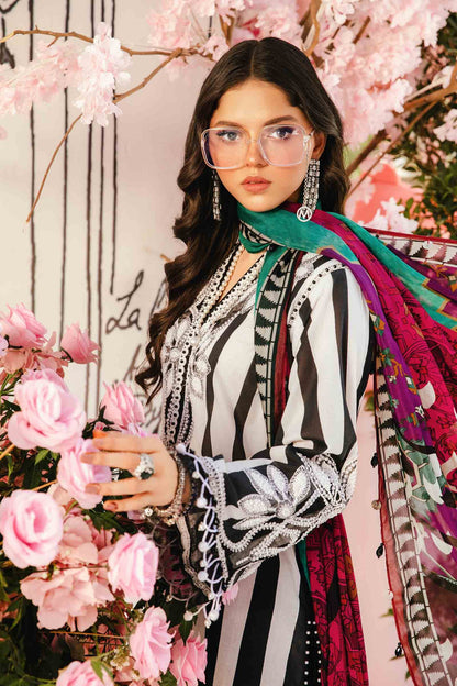 Maria B. Black Printed Lawn 3 Piece