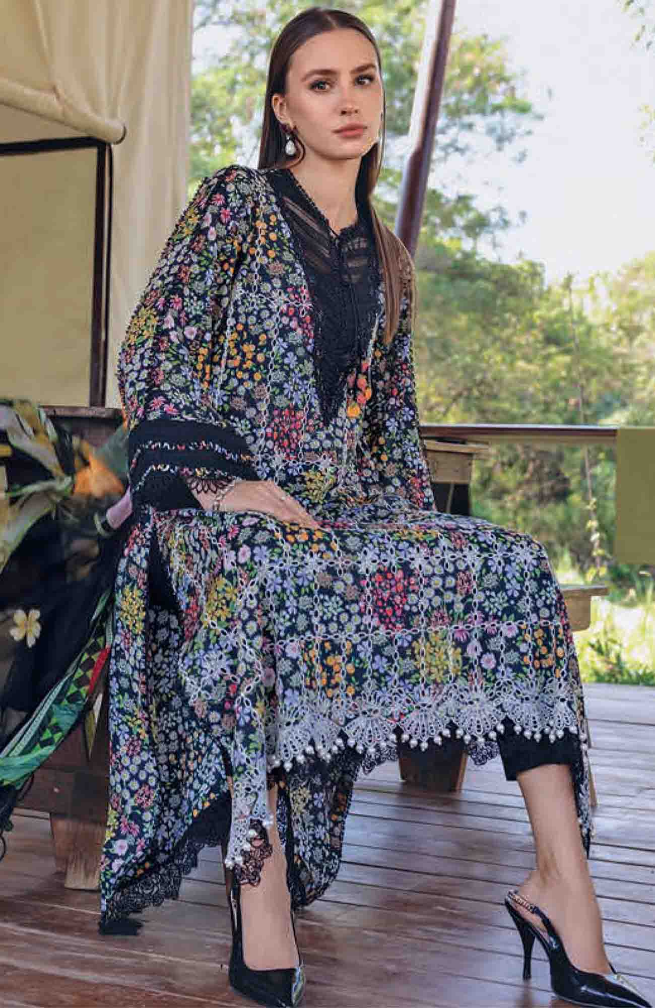 Maria B. Printed Lawn 3 Pc