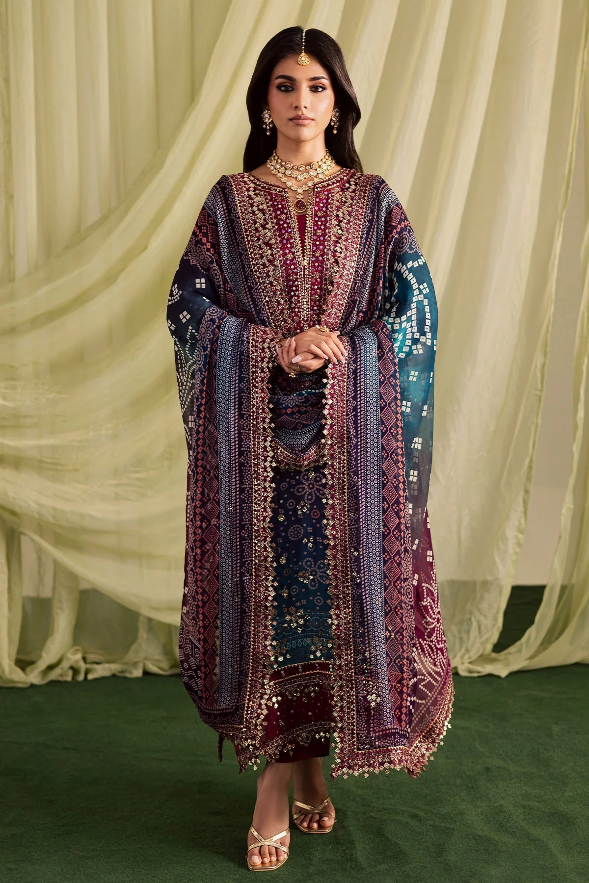 Nureh Printed Lawn 3 Pc
