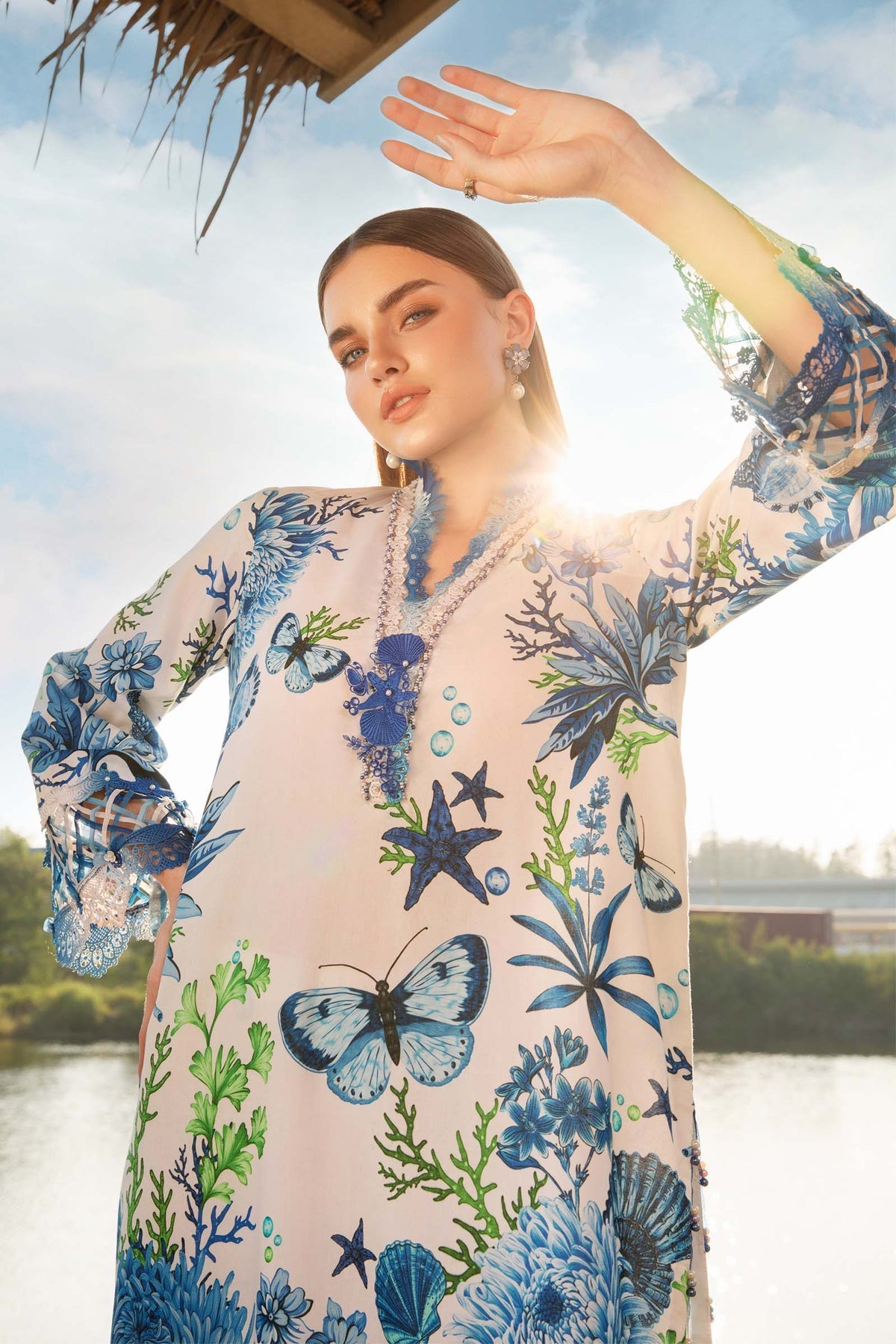 Maria B. Printed Lawn 3 Pc
