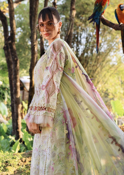 Maria B. Luxury Butterfly Print with embroidery