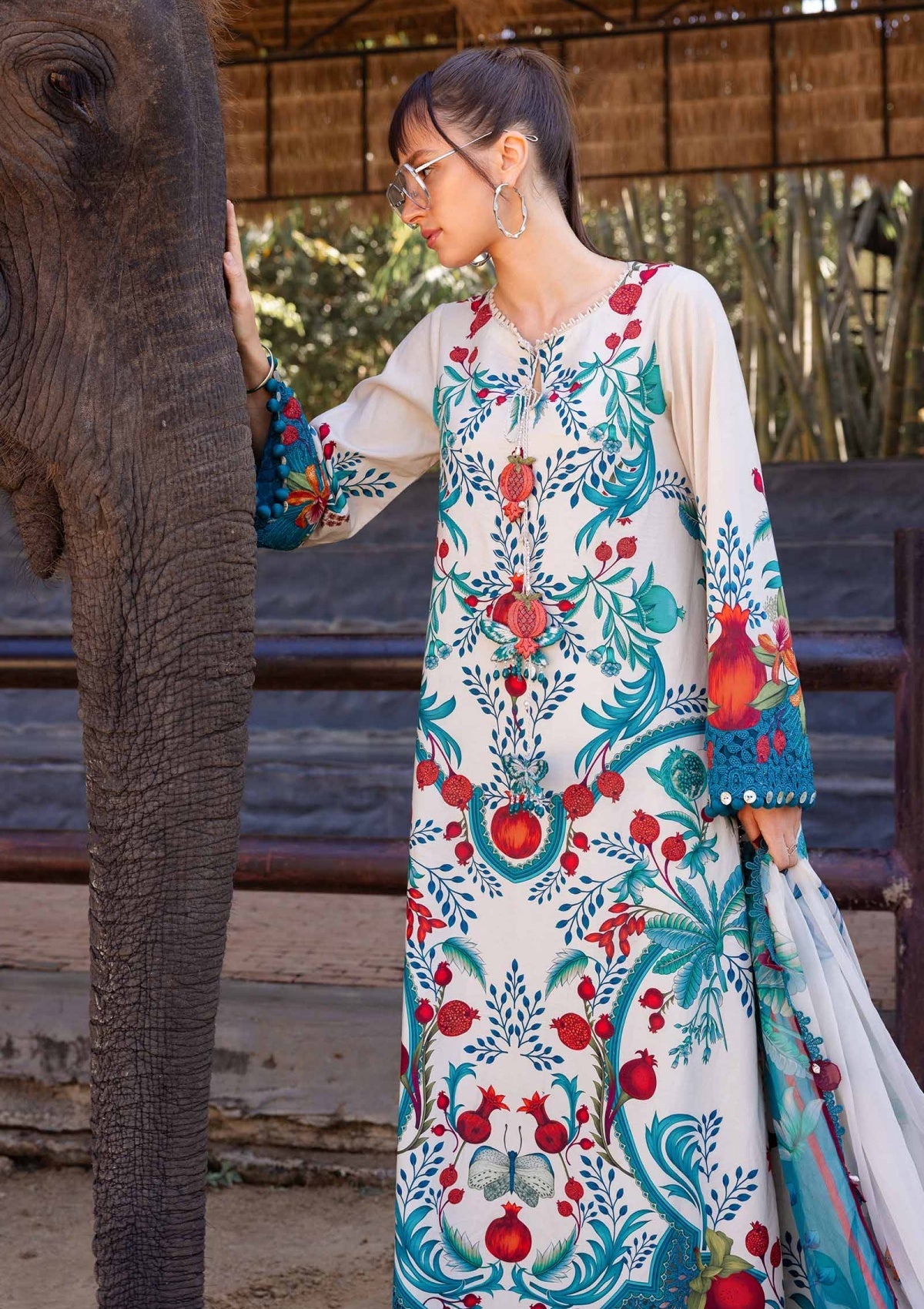 Maria B. Viral Printed Anaar Design