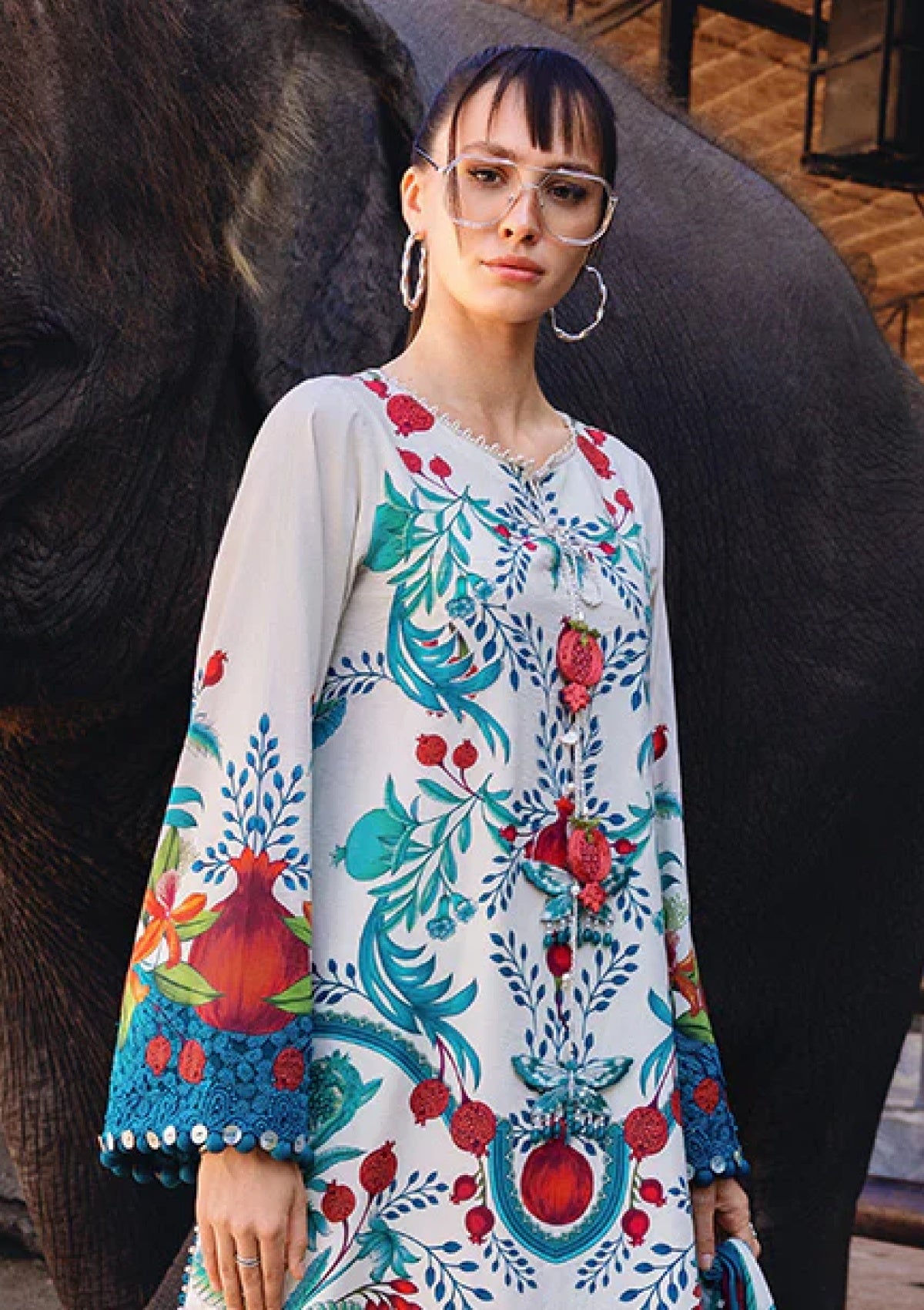 Maria B. Viral Printed Anaar Design