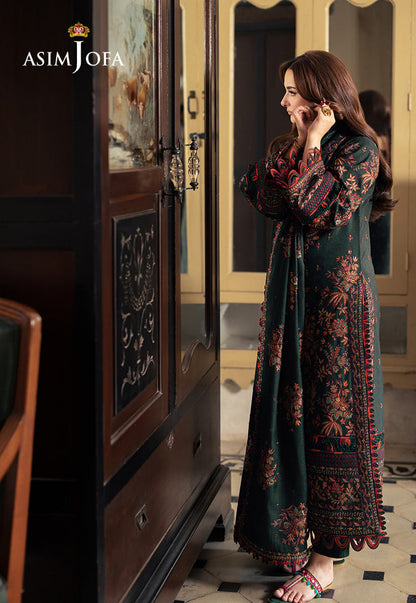 Asim Jofa Luxury Embroidered Lawn 3 Pc