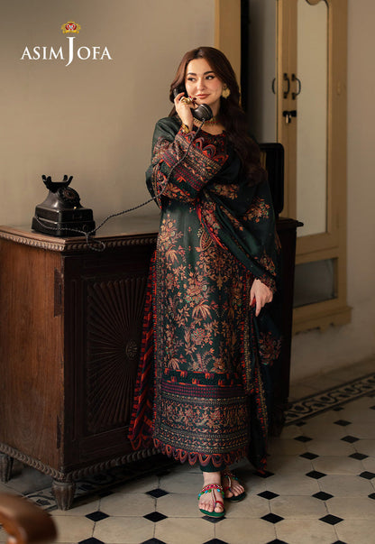 Asim Jofa Luxury Embroidered Lawn 3 Pc