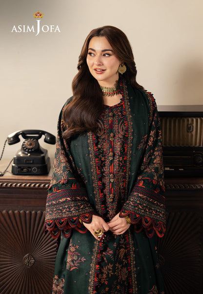 Asim Jofa Luxury Embroidered Lawn 3 Pc