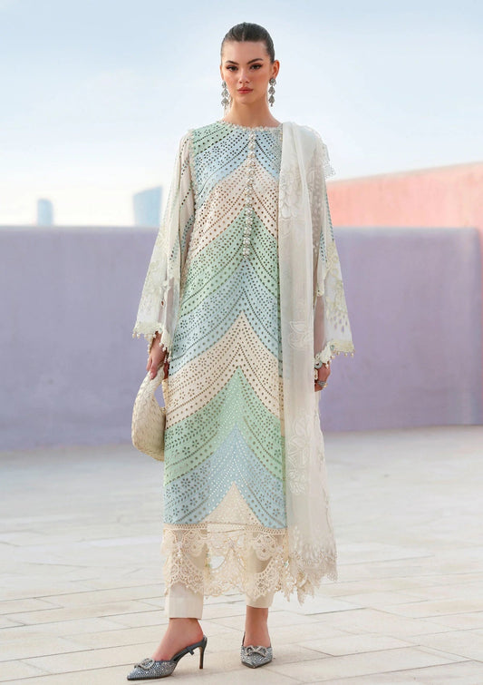 Maria B. Trending 3 Pc Article With Hand-Made Neckline